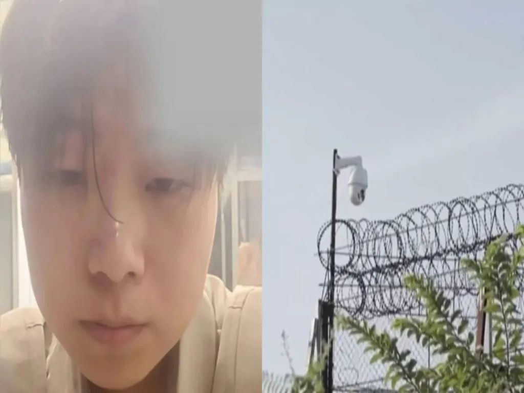 Estudante chinês chora preso em golpe no Camboja