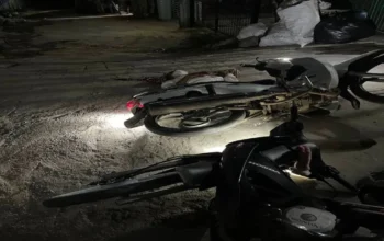 Cena de confronto de gangues juvenis em Sihanoukville, resultando em uma morte